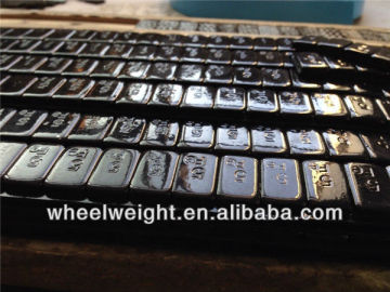 Black colour wheel balance weight fe stick on 60g strip