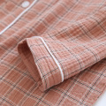 Ropa de manga larga de manga larga de manga larga estampada de pijama de algodón