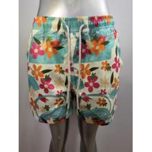 Lovely floral print men's beach shorts