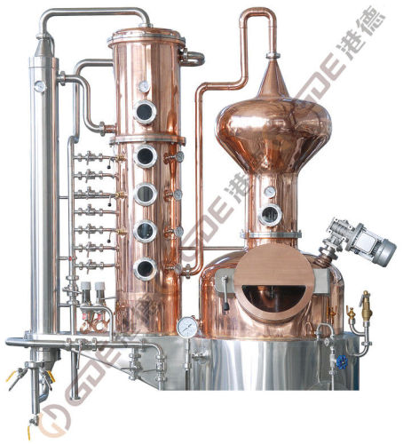 Aroma Collection Copper Distillation Machine 150l Alcohol Distillation Equipment