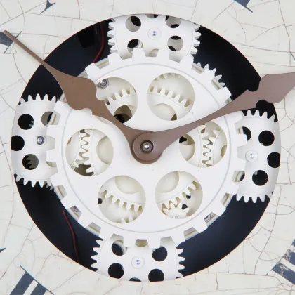 14 Inch Wooden Gear Wall Hanging Clock