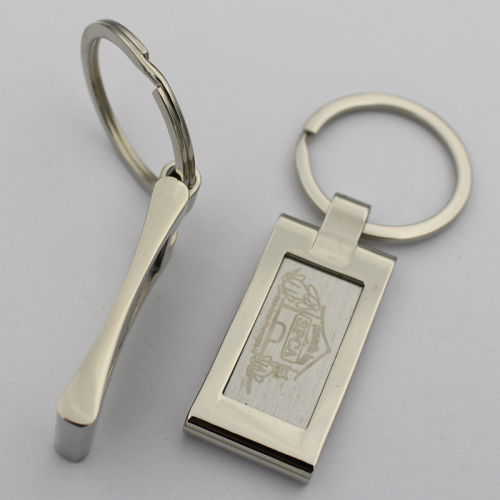 Metal Souvenir Key Ring with Laser Logo