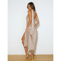 Custom Sexy Midi Dress sleevless