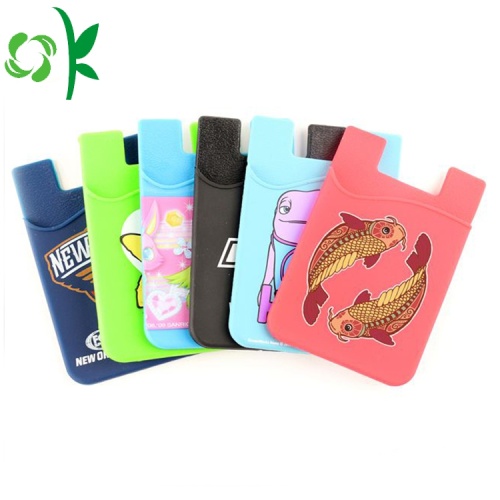 Adhesive Silicone Kreditkort Stick Card Holder Phone