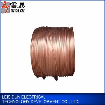 China enamelled copper clad steel strand wire prices as down conductor or grounding materials