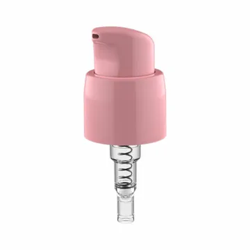 white pink color 18/400 18/410 cosmetic bottle treatment cream pump dispenser