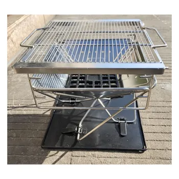 Outdoor Garden Large Folding Charcoal Grill BBQ