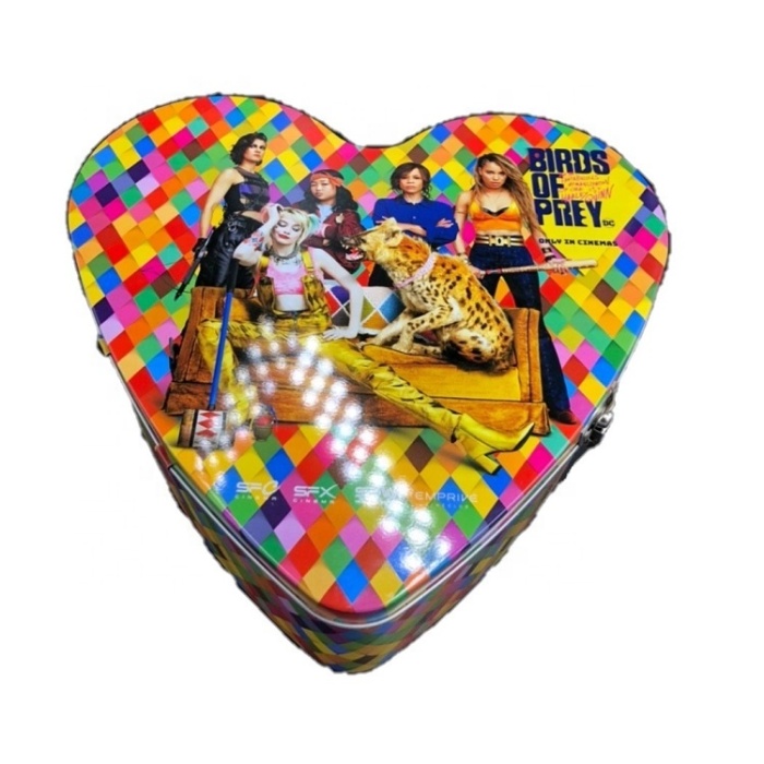 DADI Heart Shape Metal Handle Box with Lock