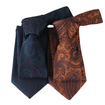 Wholesale Custom Polyester Woven Jacquard Formal Paisley Neckties for Men