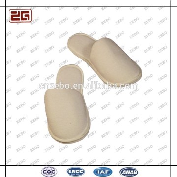 Logo Customized Terry Fabric Washable White Bathroom Hotel Slippers