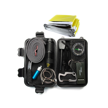 Kit Survival Kecemasan 12-dalam-1: Gear EDC untuk Wilderness, SOS, Tactical, dan Outdoor Adventures