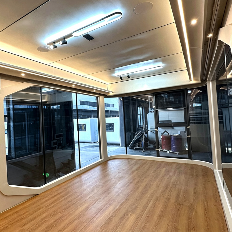 Elegant Folding Mini House for Modern Office and Tea Spaces