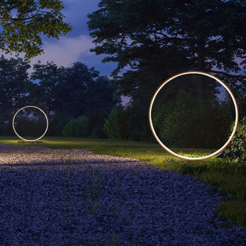 IP65 Waterproof LED Round Project Stainless Steel Outdoor Lawn Lamp