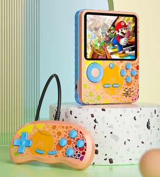 กล่องเกมคลาสสิก: G6 3.5 นิ้ว Retro Arcade Mini พกพาคอนโซลพกพาที่มี 666 เกม - คล้ายกับ Game Boy