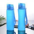 Bouteille d&#39;eau de sport portable de rebond en plastique avec poignée