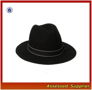 XJ0485/Women fedora hat/ classic wool felt fedora hat