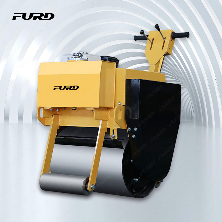 Hot sale portable mini walk behind single drum road roller with good price