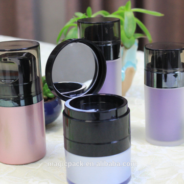 Flip with a mirror squeeze bottle acrylic cosmetic bottle vacuum flask china