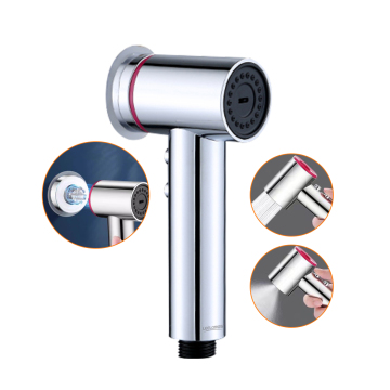 Portable Chrome Shower Bidet with Magnetic Wall Sticker Holder