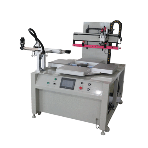 Fácil operación de la máquina de impresión de pantalla simple giratoria