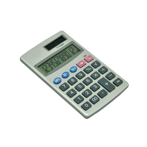 pocket aluminum calculator