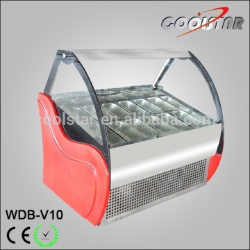Human-oriented design stainless steel Ice Cream Freezing Cabinet
