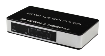 HDMI Splitter v2.0 1x4 with 1 input 4 outputs support 4k 60Hz
