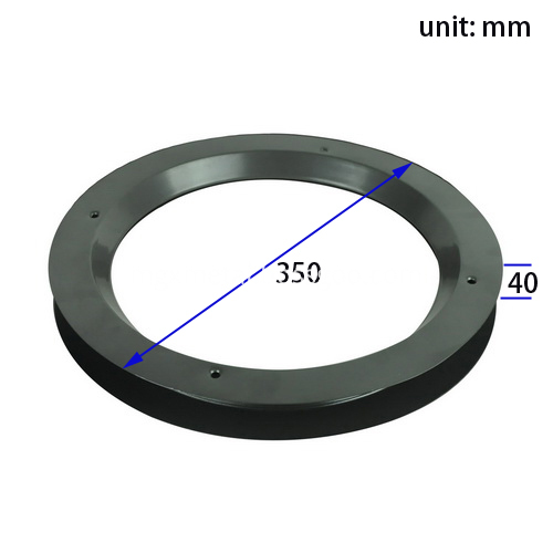 VLFR0001 Dia 350mm Round Vision Panels For Fire Doors Size