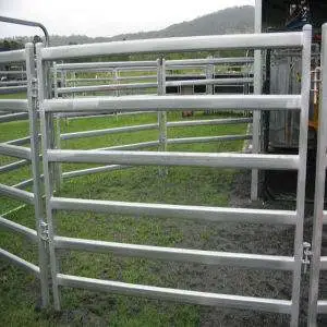 Tubo ovalado galvanizado de acero paneles de patio de oveja portátiles