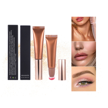 Highlighter cair vegan grosir - makeup label label jangka panjang