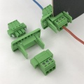 3 pinos de mola através do bloco de terminal plug-in de parede