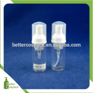 50ml plastic foam pump bottle facial foam bottle wide month bottle