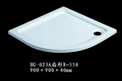 American Standard Fan-Shaped Acrylic Shower Trays