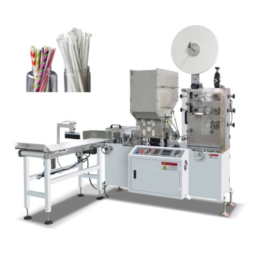 Single Paper Drinking Straw Wrapping Packing Machine