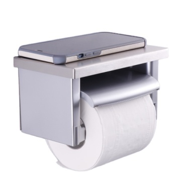 Toilet Paper Roll Holder with Soap Tray, Ashtray and Paper Dispenser - Bathroom Stainless Steel