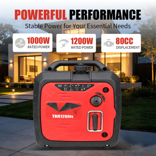 Generador de gasolina inversor silencioso portátil de 1kw