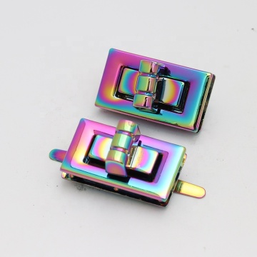 Fancy Rainbow Zinc Zinc Letre Lock Lock Chiusure