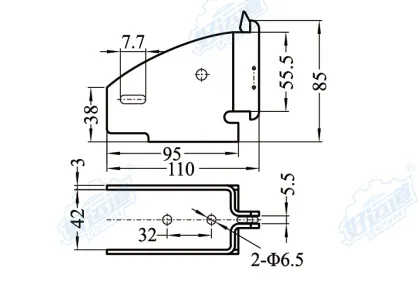 04308 Container trailer parts Track fittings & Accessories