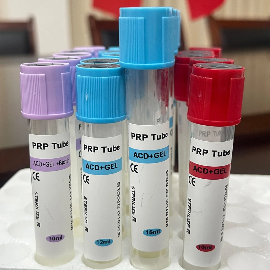 Tubes de Prp de gel de citrate de sodium additif de tube de prélèvement sanguin moins chers avec CE