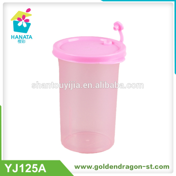 Small Size transparent plastic cup with sealed lid