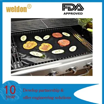 Cook on Weber Barbeque Non-Stick liner BBQ grill mat