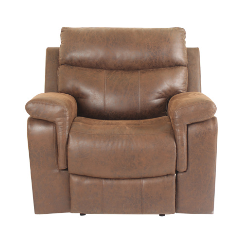 Modern OEM Ruang Tamu Berputar Putar Kulit Asli Reclinable Sofa Listrik USB Pengisian Pijat Kursi Kursi