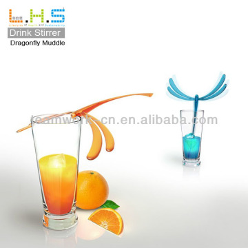 Plastic Creative Dragonfly Stirrer