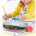 ホログラフィック虹色の鉛筆ポーチ透明な学校の主催者財布ティーンの女の子のための小さな財布
