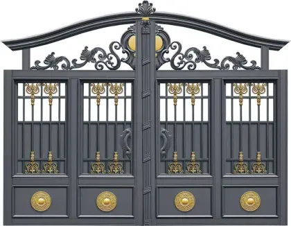 Golden dish Aluminum Gate