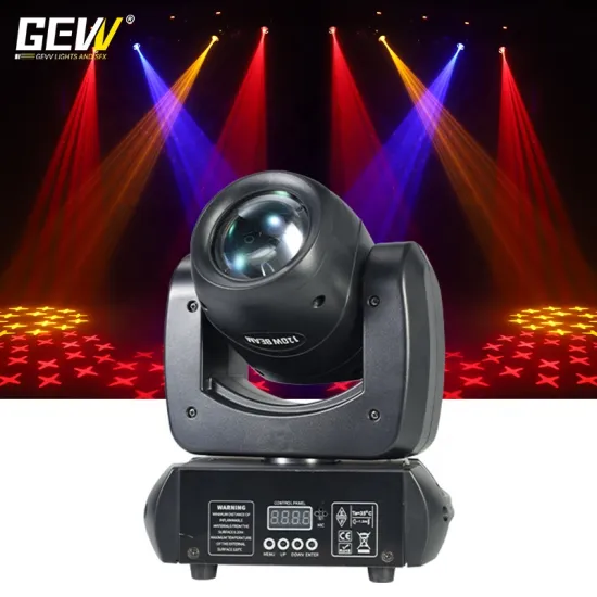 GEVV 120W DMX LED Beam Spot Moving Head Light for DJ Disco Club