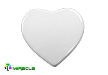 Heart shaped Sublimation ceramics glazed wall tiles for Printing Photos