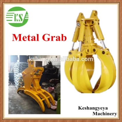 Excavator Rotating Grapple / Hydraulic Grapples Construction Machinery Parts