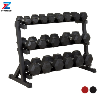 ZY Fitness 3 Tier Dumbbell Rack with Dumbbell Set