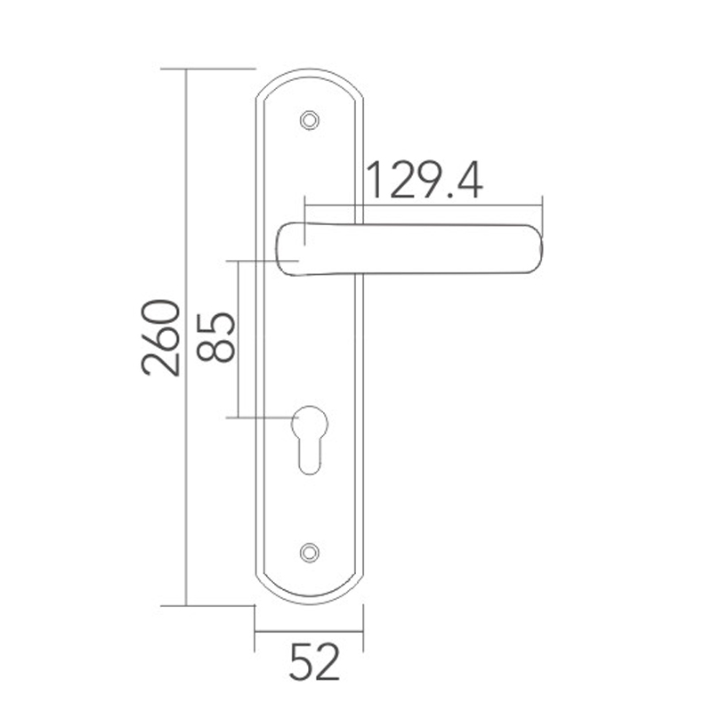Stainless steel door lock